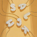 Collar de inicial con burbujas Hailey