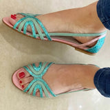 Eleonora | Sandalias Doradas Luz de Verano