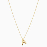Collar con iniciales Love Letter | Oro blanco