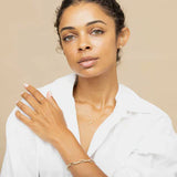 Collar con iniciales Love Letter | Oro blanco