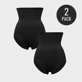 Braguitas moldeadoras resistentes de cintura alta (pack de 2)