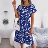 Jacinta | Vestido Midi de Manga Corta para Mujeres