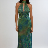 Vestido Maxi de Fiesta Inspirado en Monet
