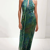 Vestido Maxi de Fiesta Inspirado en Monet
