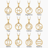Collar de Signo Zodiacal | Dorado