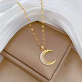 Collar dorado Lunaire