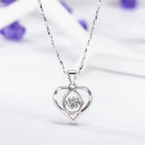 Collar de corazón con circonitas Enmity