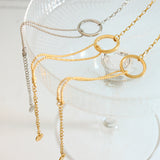 Pulsera de aros dorados Luria
