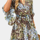 Besa Vestido Mini Floral Impreso con Silueta Fluida