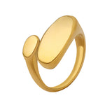 Anillo minimalista dorado Odyssey
