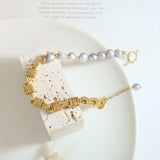 Pulsera de perlas doradas Regalia