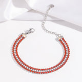 Pulsera Signature Shine | Oro blanco