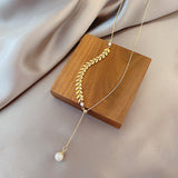 Collar de perlas de la Tranquilidad Dorada