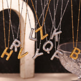 Collar personalizado de inicial con burbujas