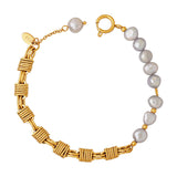 Pulsera de perlas doradas Regalia