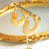 Pendientes de aro dorado Sol