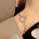 Pulsera de aros dorados Luria