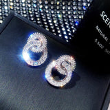 Pendientes de círculos entrelazados Elise