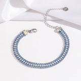 Pulsera Signature Shine | Oro blanco