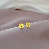 Pendientes dorados Sunflora