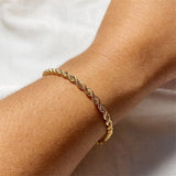 Pulsera de cadena trenzada Olivia