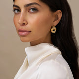 Pendientes Statement Interlocking | Dorado