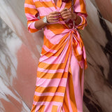 Sassa | Vestido Midi Envoltura para Mujeres