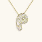 Collar de inicial con burbujas Hailey