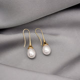 Pendientes de perlas colgantes