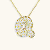 Collar de inicial con burbujas Hailey