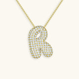 Collar de inicial con burbujas Hailey