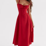 Ebba | Vestido Midi de Verano Sin Mangas para Mujeres