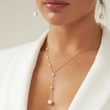 Valeria - Collar vintage de colgante con perlas