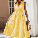 Violeta | Vestido Midi Flowy a Rayas para Mujeres