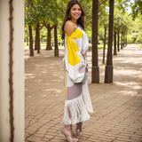 Mariska | Vestido Midi de Una Sola Manga para Mujeres