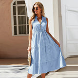Violeta | Vestido Midi Flowy a Rayas para Mujeres
