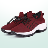 Ambulo Zapatos Ortopédicos Tejido - Negro Rojo
