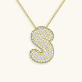 Collar de inicial con burbujas Hailey