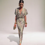 Heather | Vestido Midi con Nudo Frontal para Mujeres