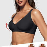 Sujetador push-up sin aros, sin costuras y con escote en V profundo