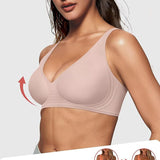 Sujetador push-up sin aros, sin costuras y con escote en V profundo