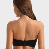 Sujetador bandeau sin tirantes con cobertura total y capa antideslizante