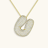 Collar de inicial con burbujas Hailey