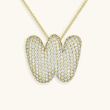 Collar de inicial con burbujas Hailey