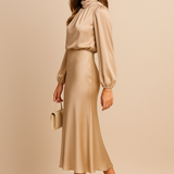Ash | Vestido Midi de Manga Larga para Mujeres