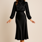 Ash | Vestido Midi de Manga Larga para Mujeres