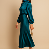 Ash | Vestido Midi de Manga Larga para Mujeres