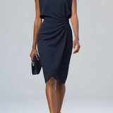Sandy | Vestido Midi Arrugado para Mujeres