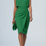 Sandy | Vestido Midi Arrugado para Mujeres