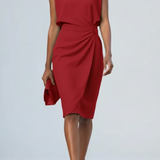 Sandy | Vestido Midi Arrugado para Mujeres